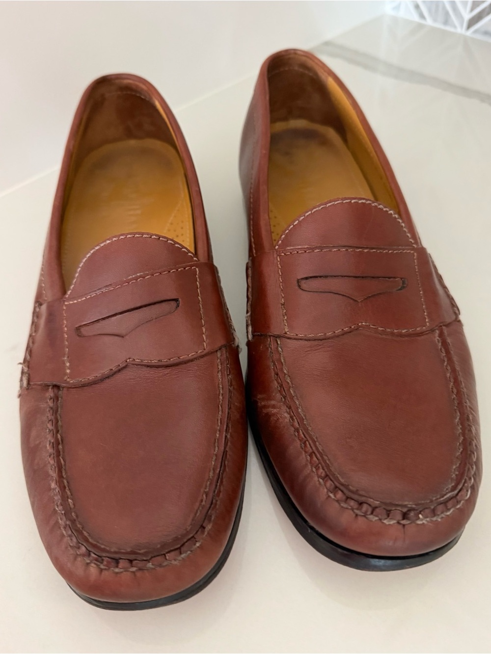 Cole Haan Classic Men's Brown Leather Penny Loafers size 9.5 M